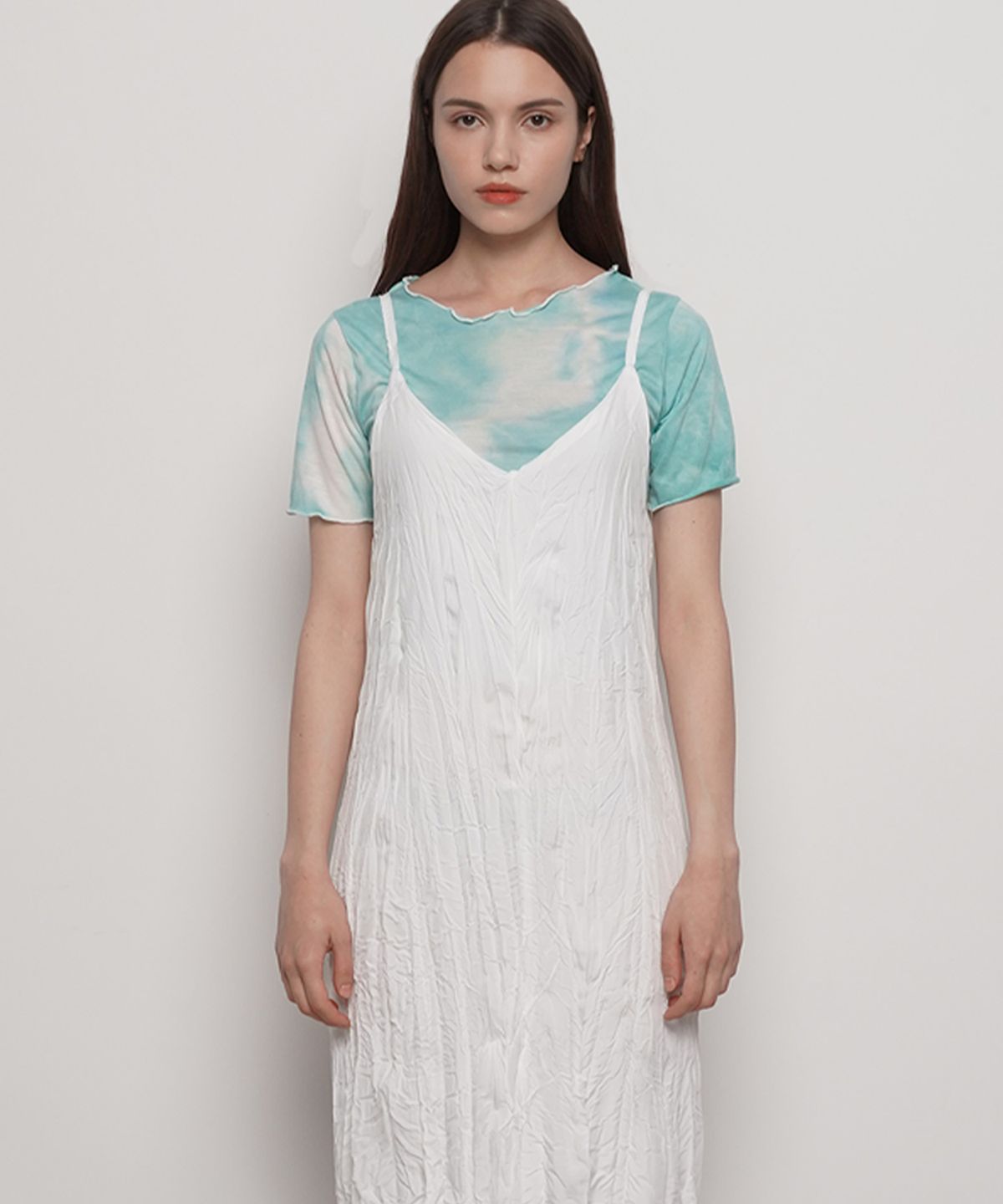 에이본(THE-ABON) W210 water printing crop half t mint