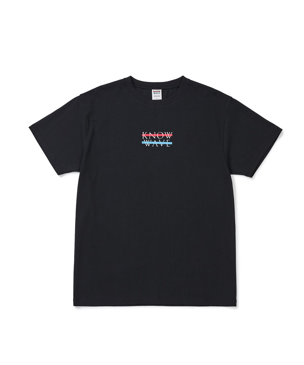 노우웨이브(KNOW WAVE) 코어 로고 티셔츠 KNT022m(BLACK)