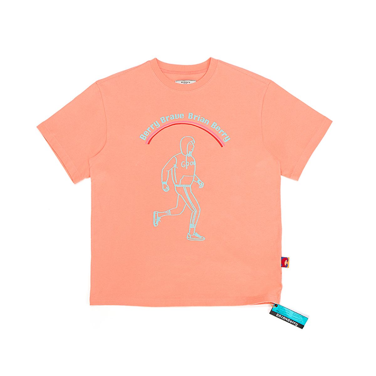 브라이언베리(BRIAN BERRY) FIDEL GRAPHIC TEE_CORAL