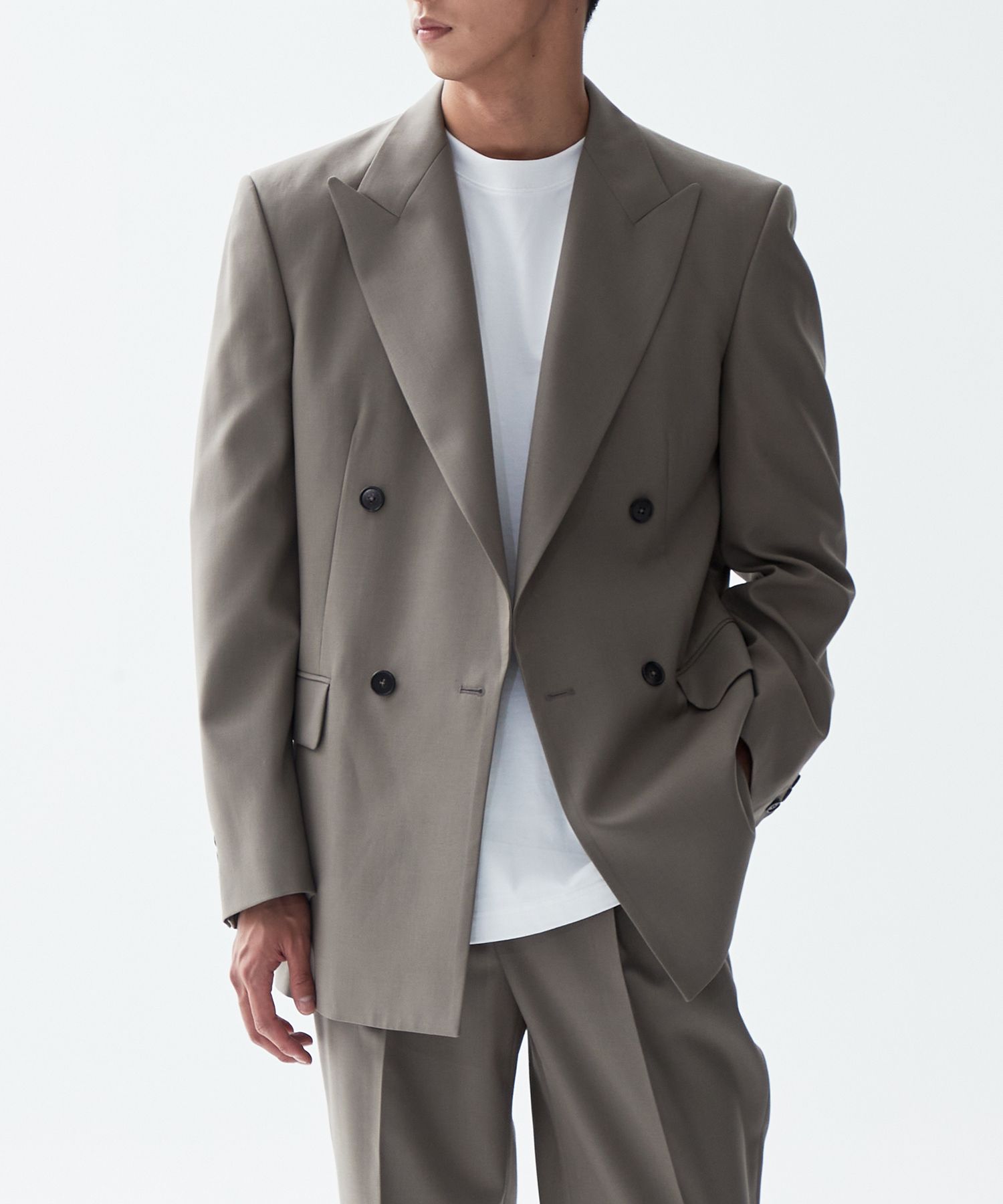 ジャケット・アウター OVERSIZED DOUBLE BREASTED PEAKED JACKET OVERSIZED DOUBLE BREASTED PEAKED JACKET