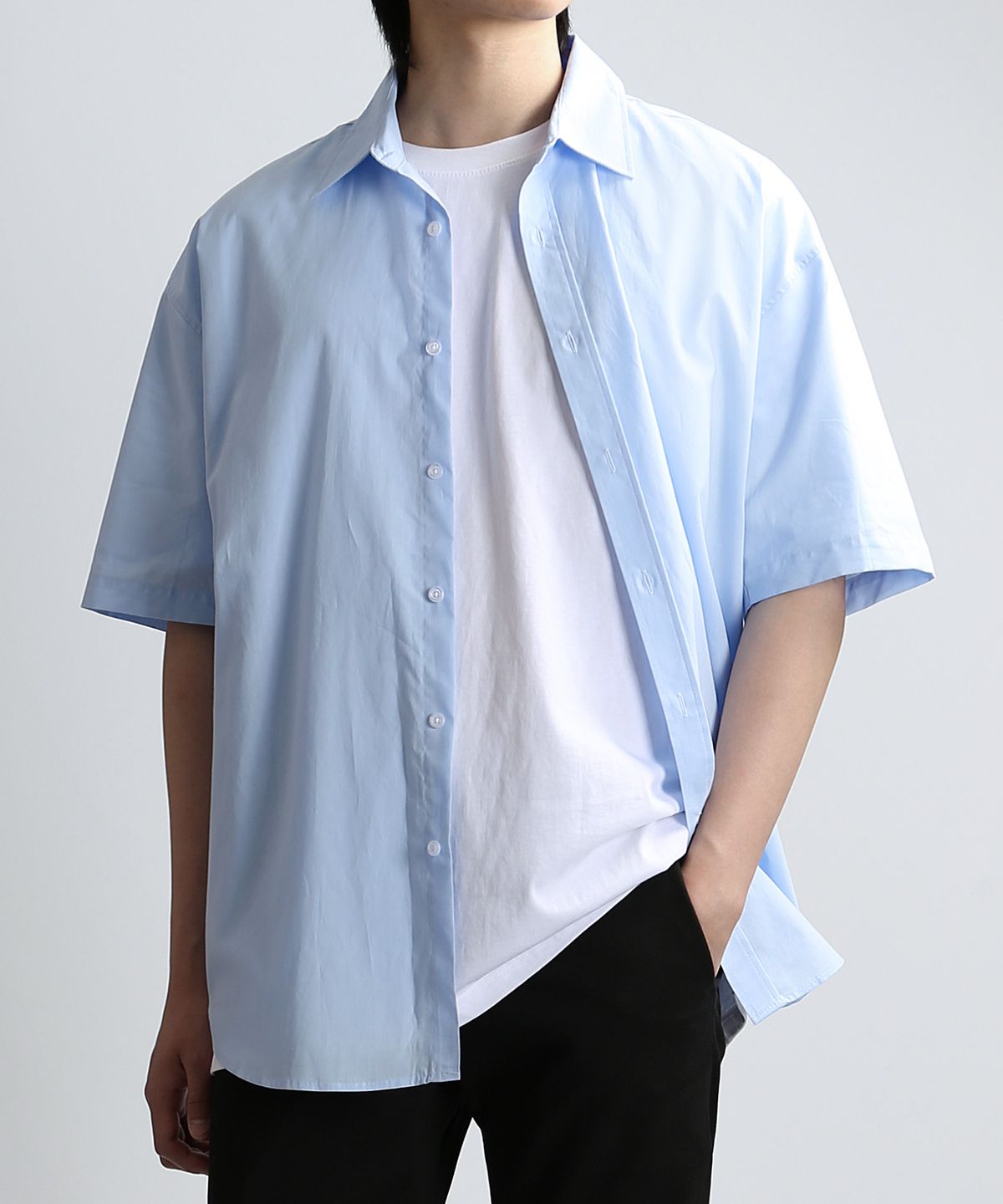 쟈니웨스트(JHONNY WEST) SHARP.TEX SUMMER SHIRTS (SKY)