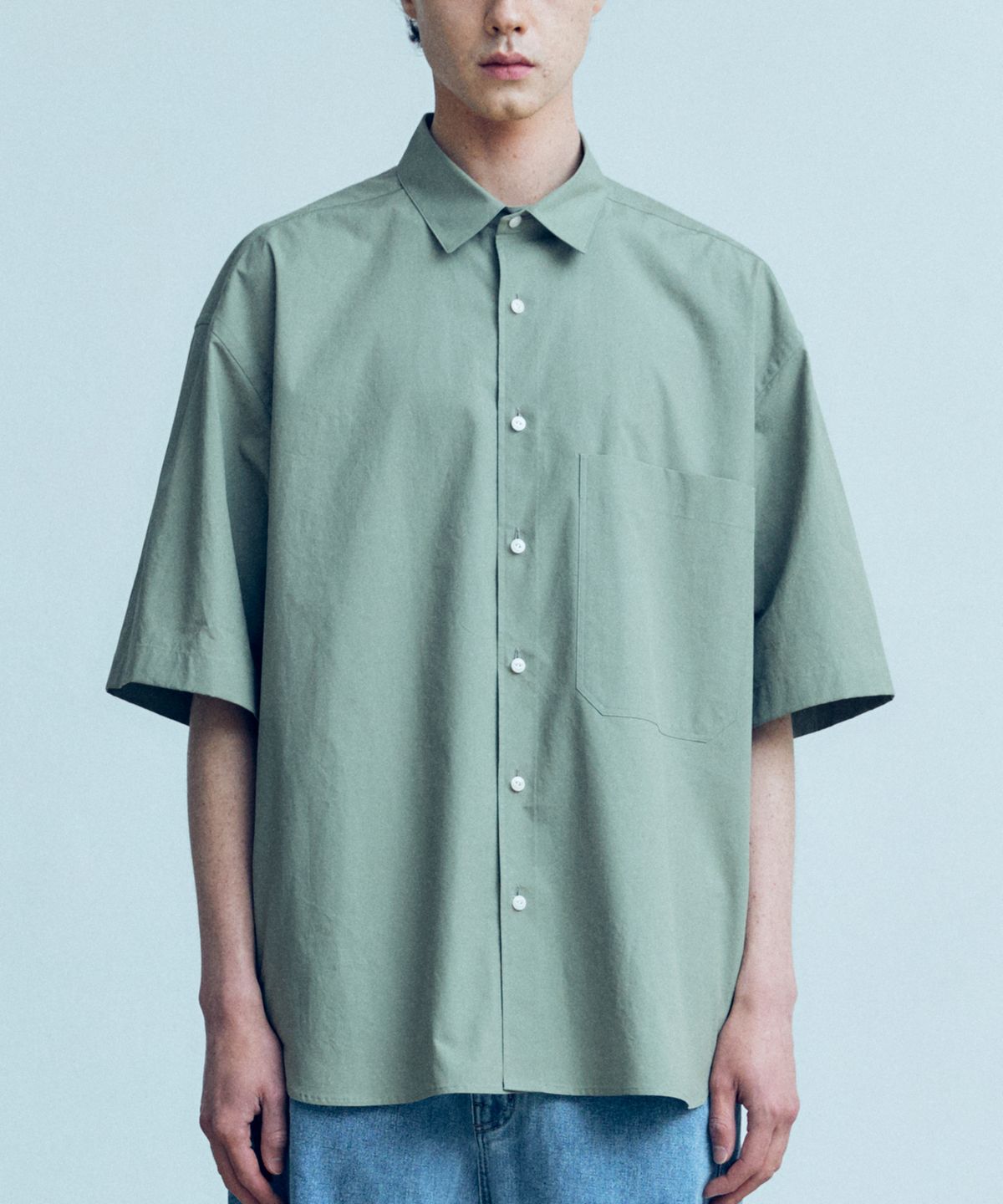 그라운드웨이브(GROUNDWAVE) Short Sleeve  Pocket Shirt (Khaki)