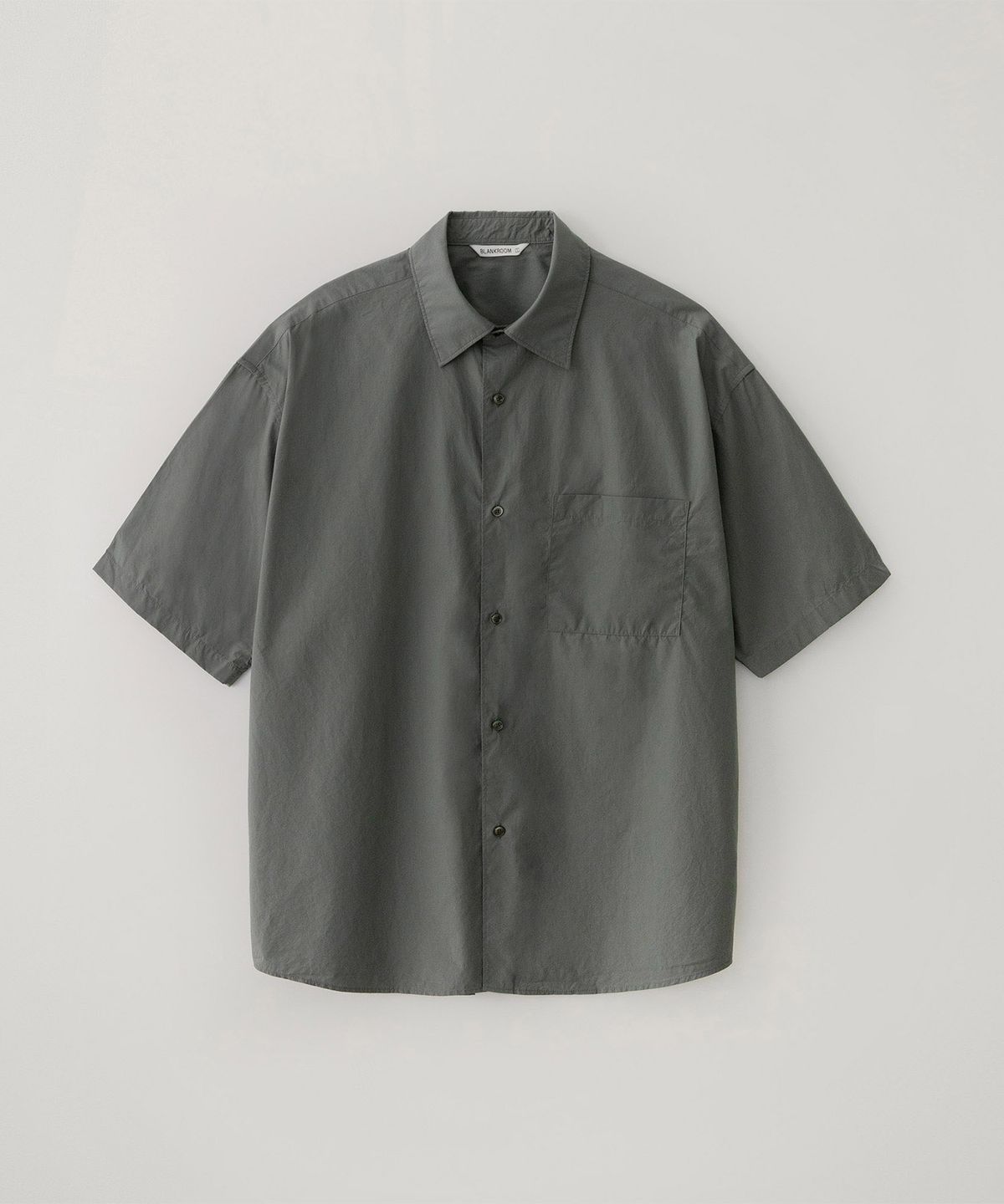 블랭크룸(BLANKROOM) 파인데이 박스 셔츠_BLUE KHAKI