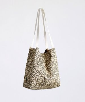 무심한듯 박시한 쇼퍼백 53 레오파드 표범 - leopard beige