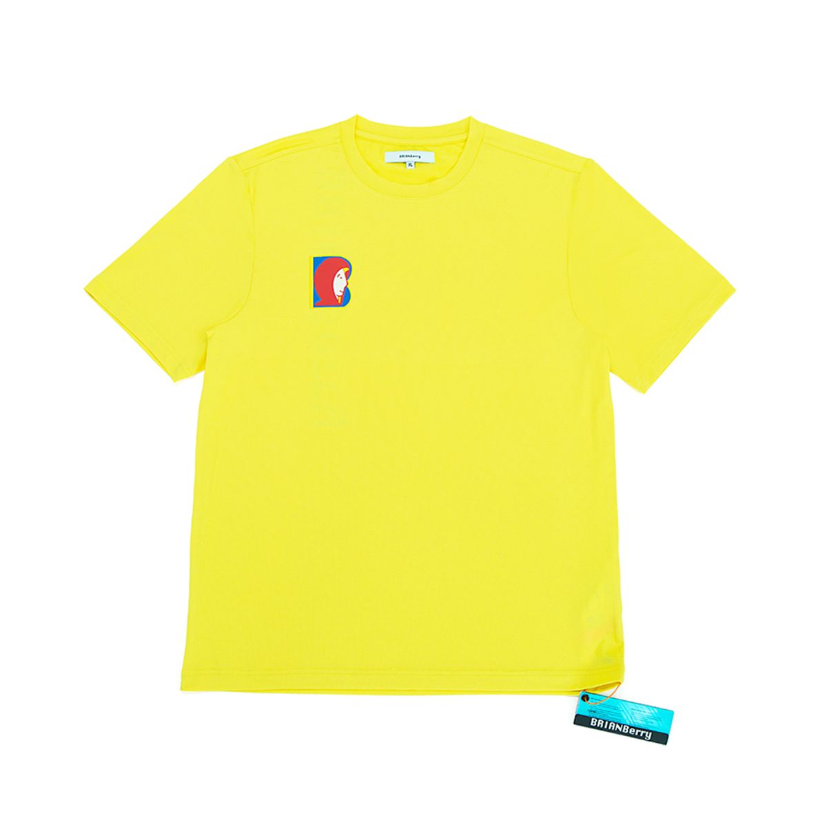 브라이언베리(BRIAN BERRY) FACE BIG PRINT TEE_YELLOW