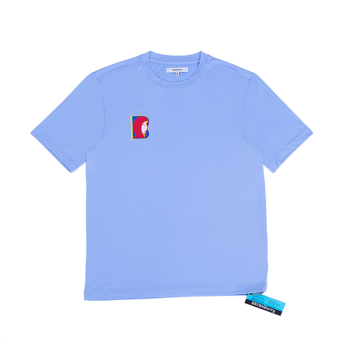 브라이언베리(BRIAN BERRY) FACE BIG PRINT TEE_SKYBLUE