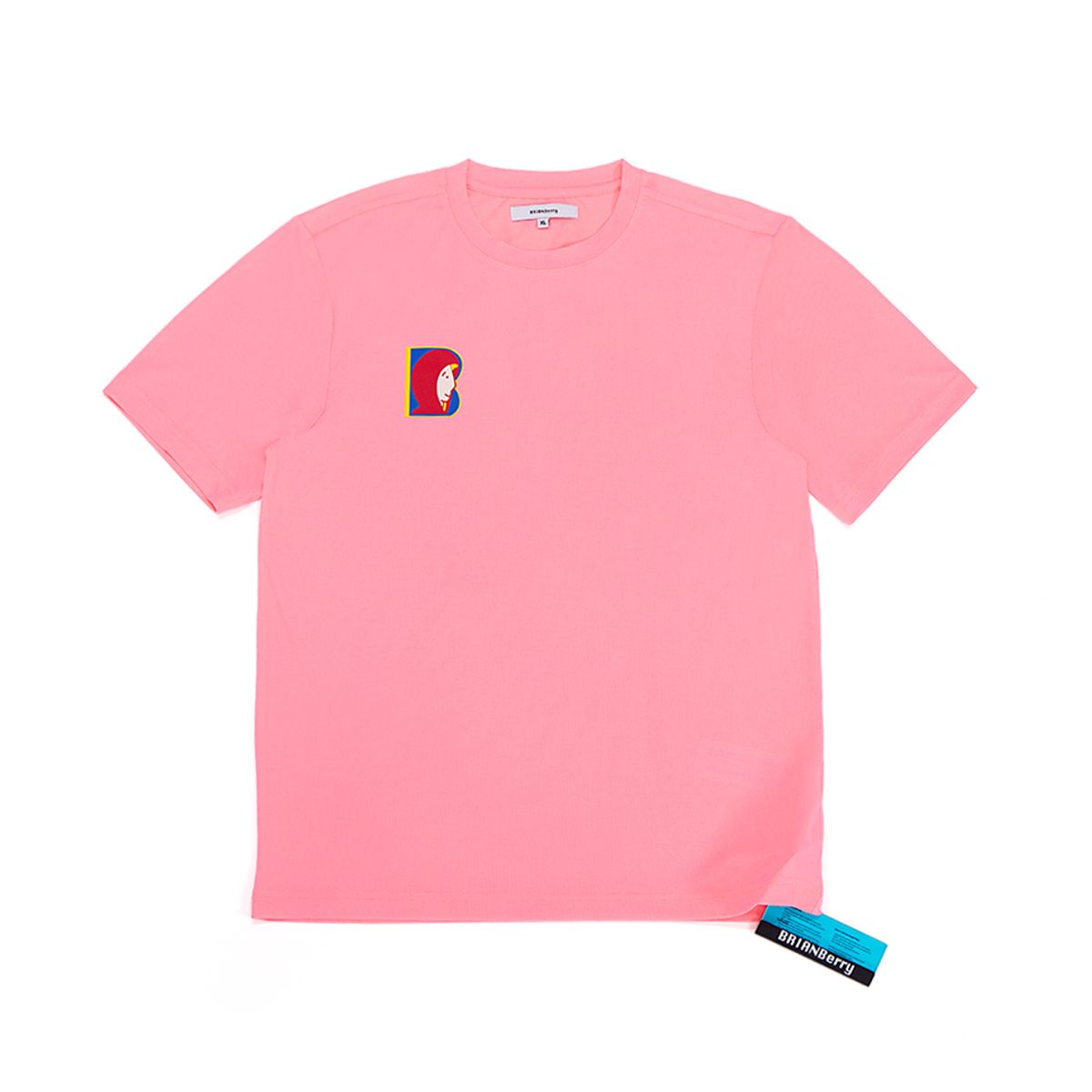 브라이언베리(BRIAN BERRY) FACE BIG PRINT TEE_PINK