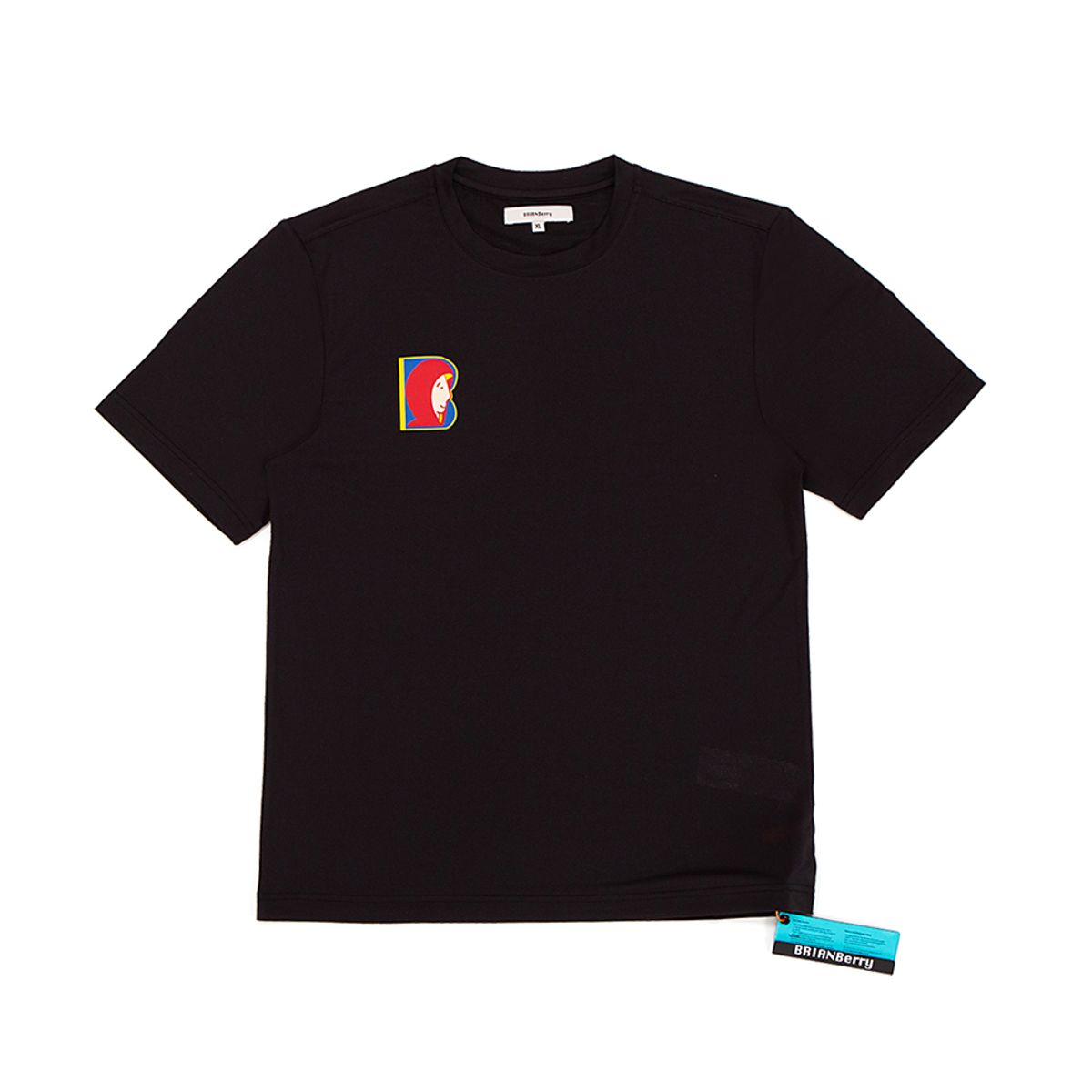 브라이언베리(BRIAN BERRY) FACE BIG PRINT TEE_BLACK