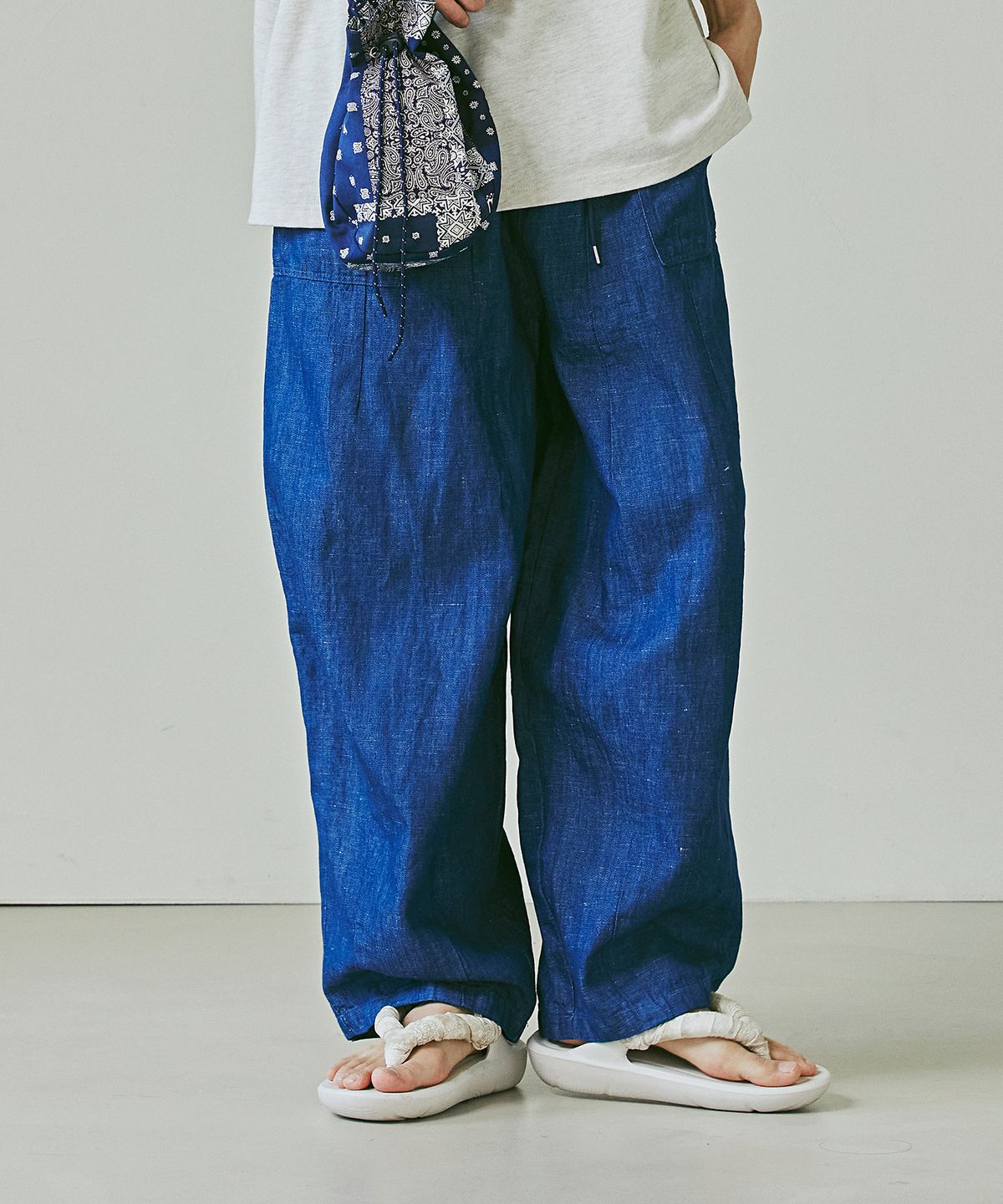 프리즘웍스(FRIZMWORKS) DENIM BALLOON PANTS _ BLUE