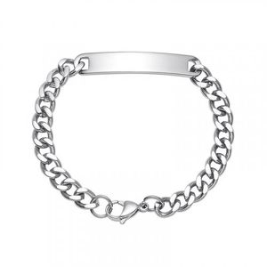 CRJ2021B-WT 이니셜 체인팔찌 스틸 남자팔찌