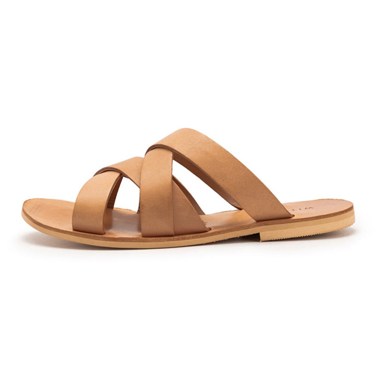 위트맨(WITTMAN) [Vibram] vegetable cross strap tan