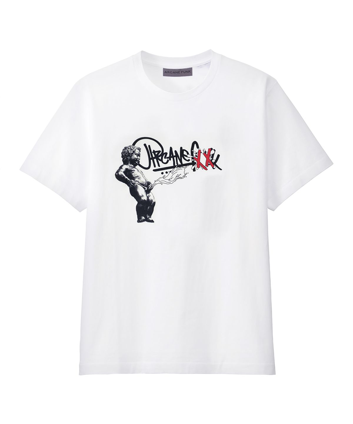 아케인 펑크(ARCANE FUNK) MANNEKEN PIS TEE white