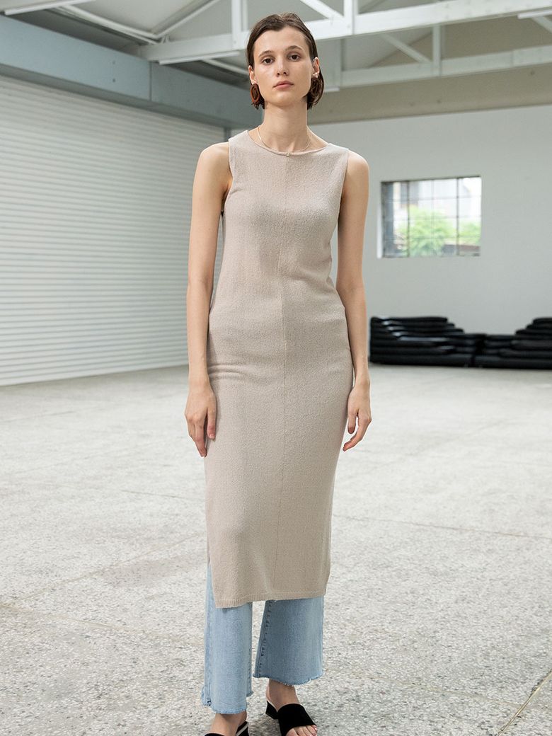 Serena layered long-knit