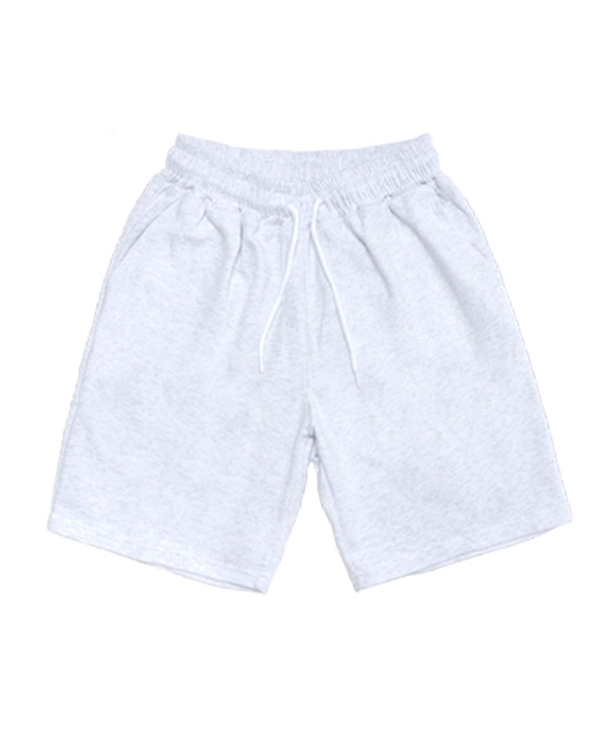 유니어패럴(UNI APPAREL) 베이직 스웨트 쇼츠 화이트메란지