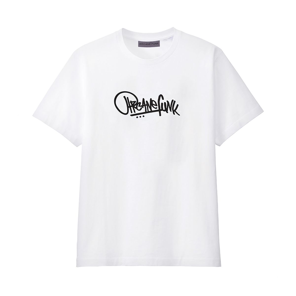 아케인 펑크(ARCANE FUNK) BASIC LOGO TEE white/black