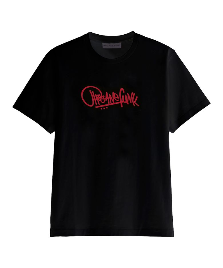 BASIC LOGO TEE black/red