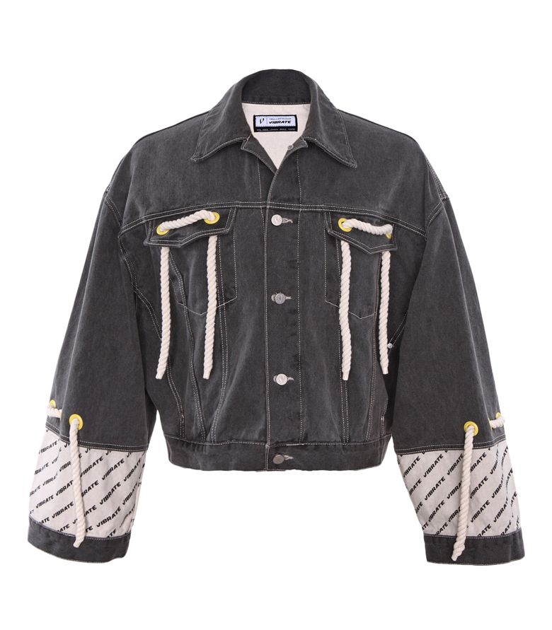 QUATRE-ROPE STREET DENIM JACKET (BLACK)