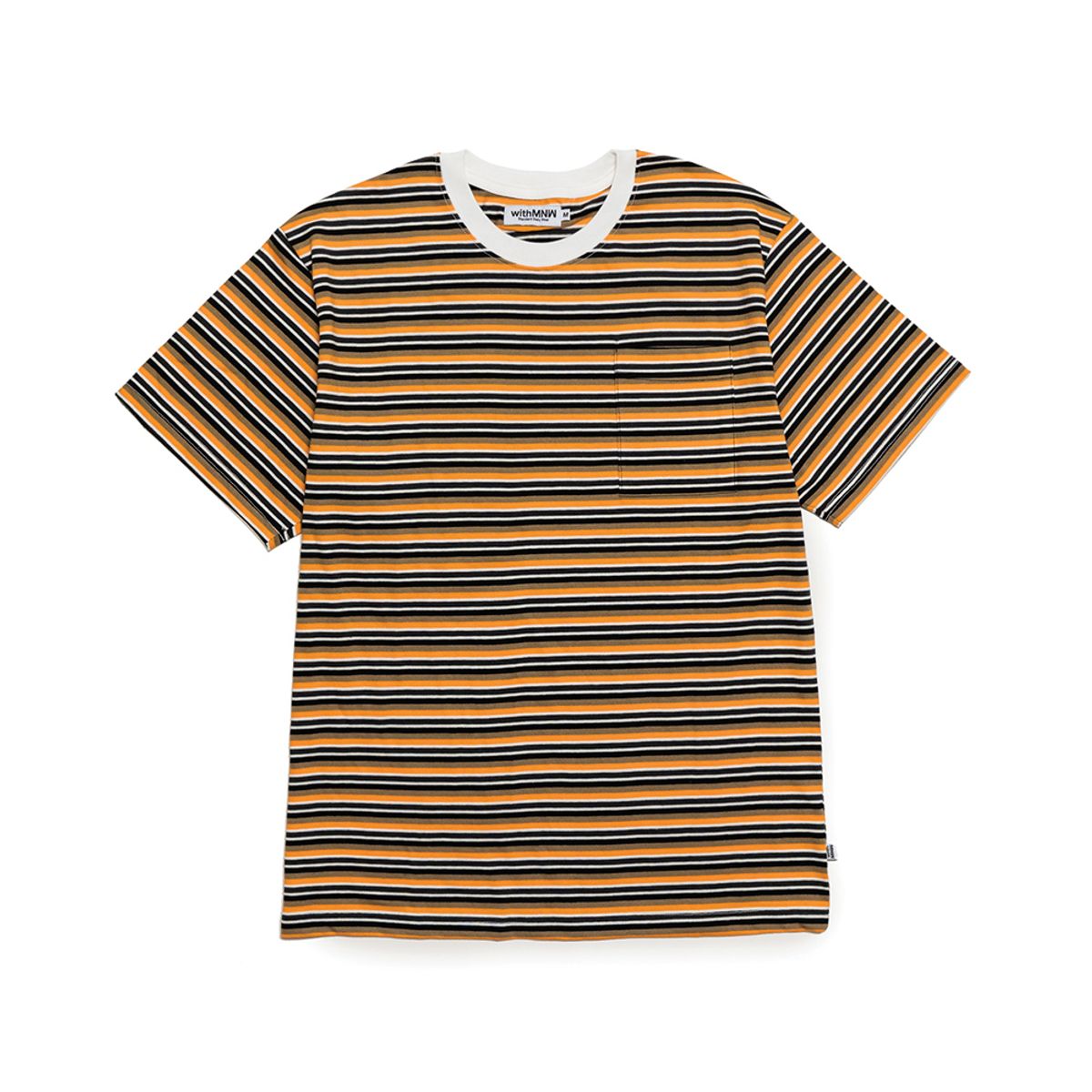 엠엔더블유(MNW) CL STRIPE T-SHIRT ORANGE