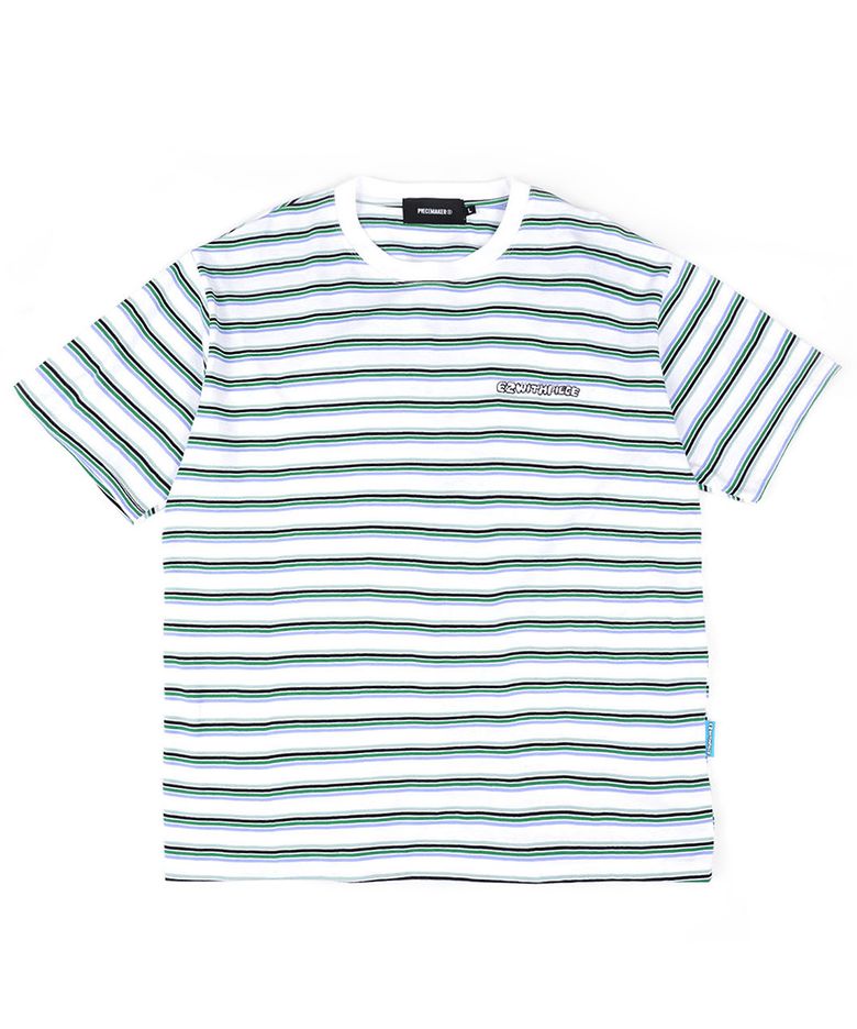 [EZwithPIECE] VTG STRIPE TEE (WHITE)