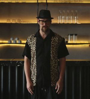 올드스쿨 볼링셔츠-호피