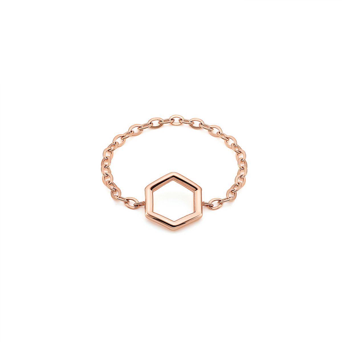 로이드(LLOYD) medium 육각 도형 14K Gold 반지 LRS21135G
