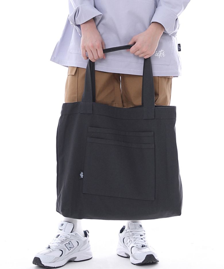 프리스타일 라이프 심플 빅사이즈 에코백 FLB-102 차콜