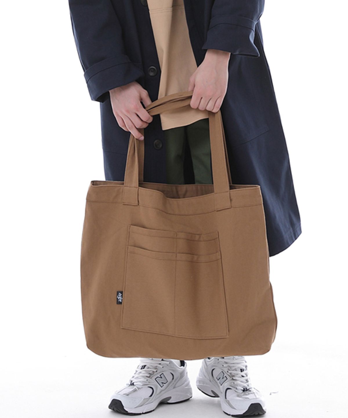 세인트크루(SAINTCREW) 프리스타일 라이프 심플 빅사이즈 에코백 FLB-102 카멜