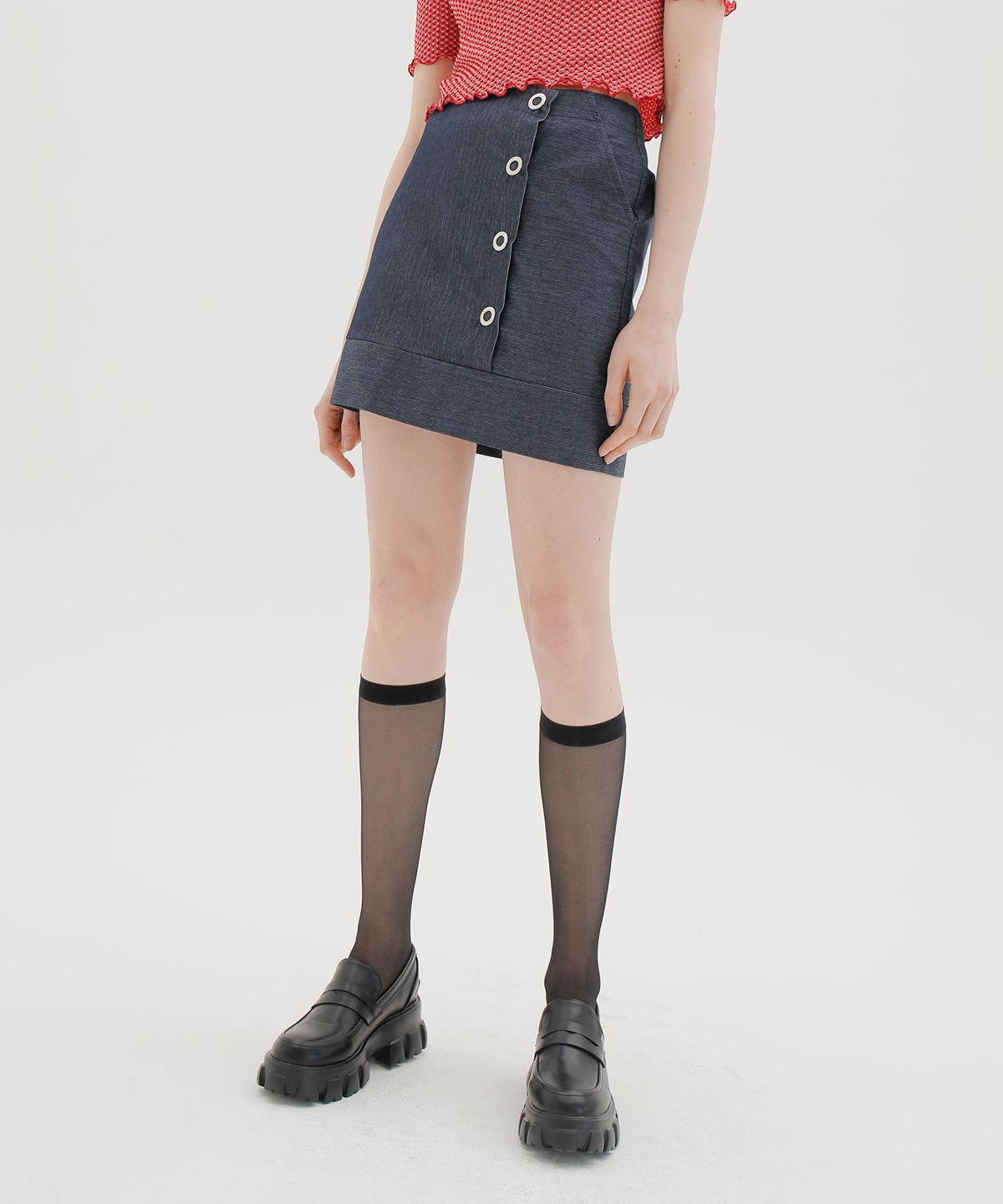 느와(NOIR) Seven Skirt