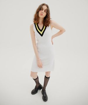 V Knit Dress