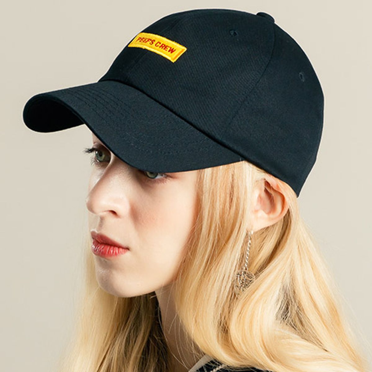 핍스(PEEPS) crew ball cap(black)