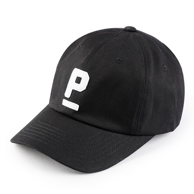 patch logo ball cap(black)