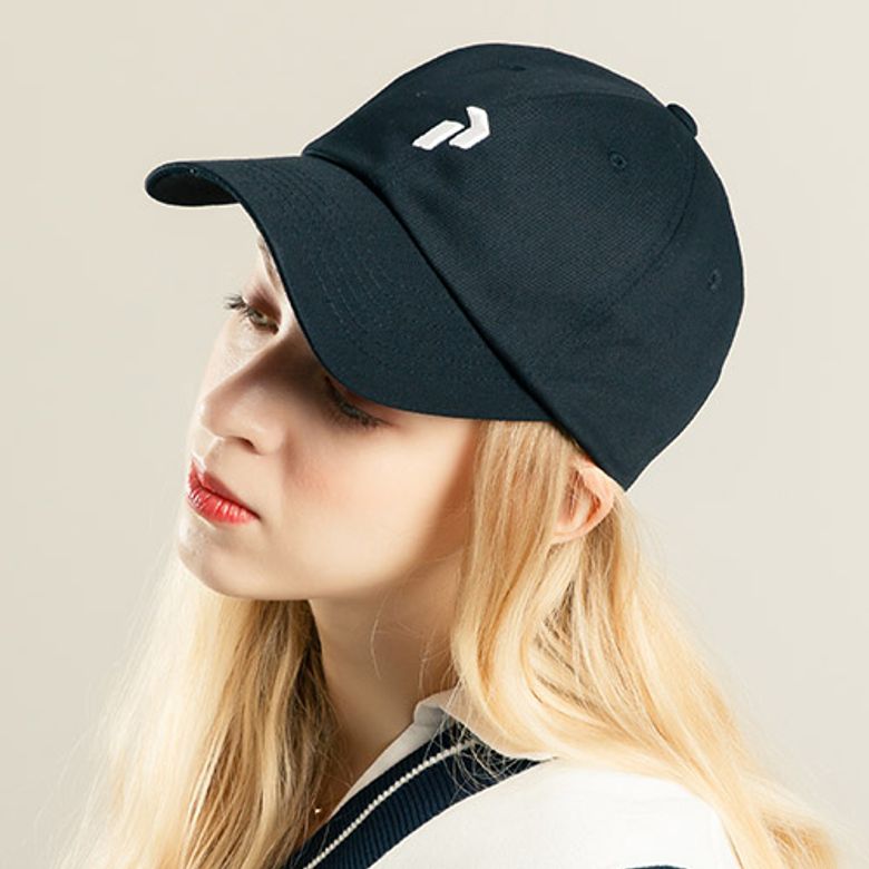small volume logo ball cap(black)