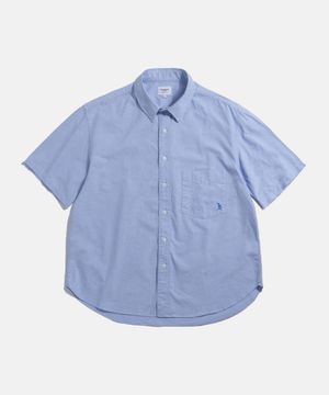 Oxford S/S Over Shirt Blue