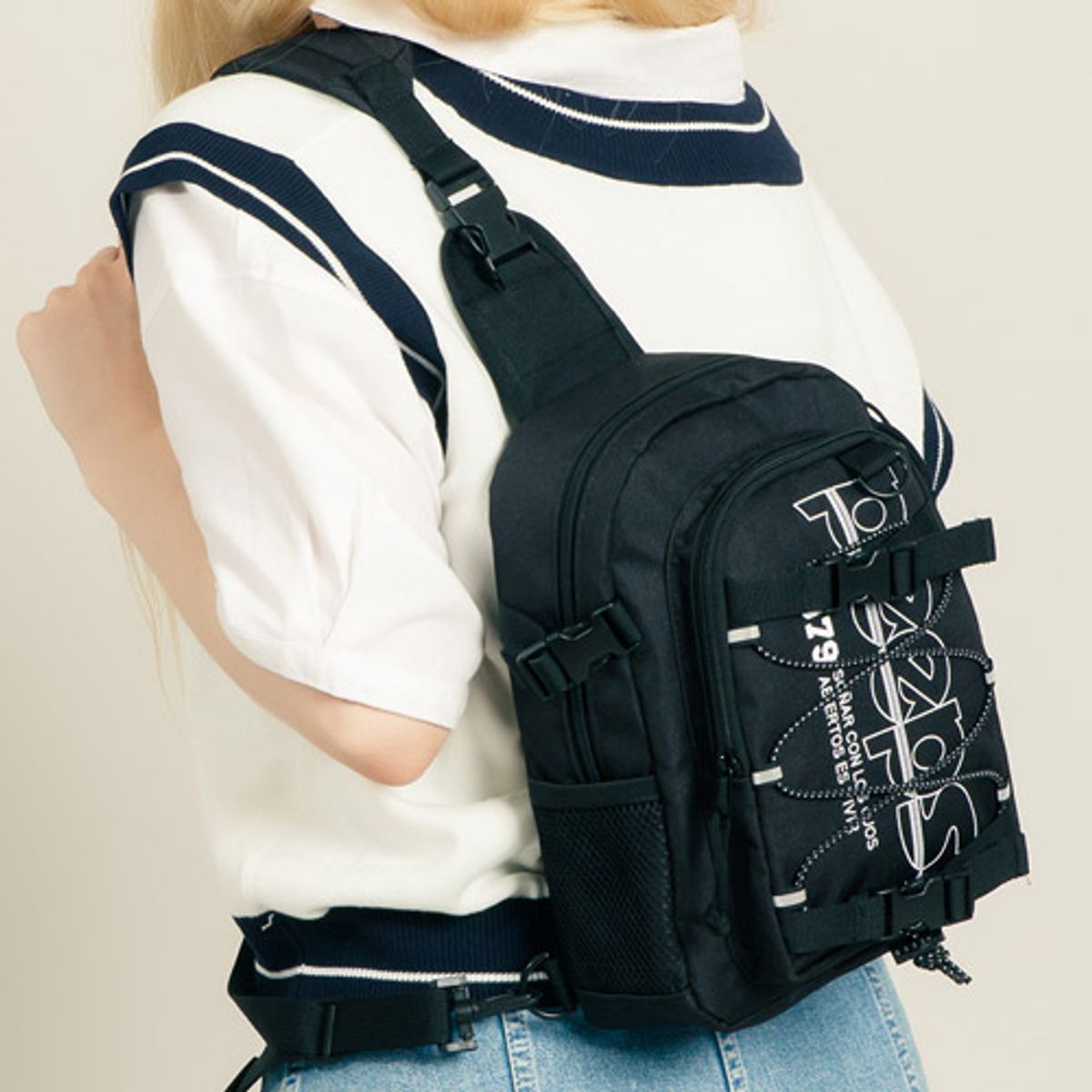 핍스(PEEPS) mini progressive2 sling bag(black)
