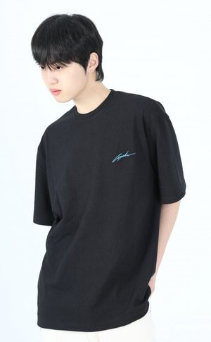 (공용) 시그니처 로고  에메랄드 - (블랙 20수 오버핏)