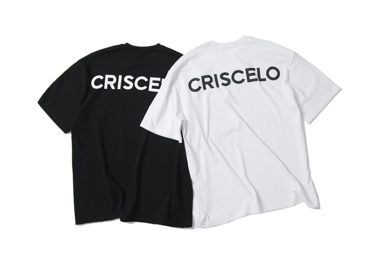 크리스첼로(CRISCELO) (공용) 백로고 - (블랙 20수 오버핏)