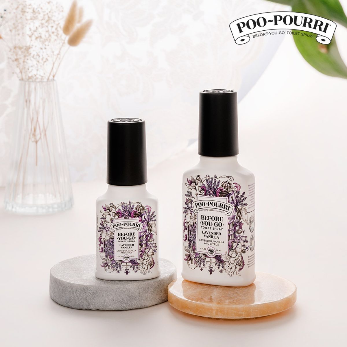 푸푸리(POOPOURRI) 토일렛 퍼퓸 휴대용59ml + 비치용118ml