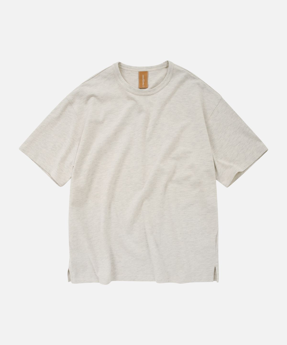 프리즘웍스(FRIZMWORKS) OG DOUBLE RIB OVERSIZED TEE _ OATMEAL