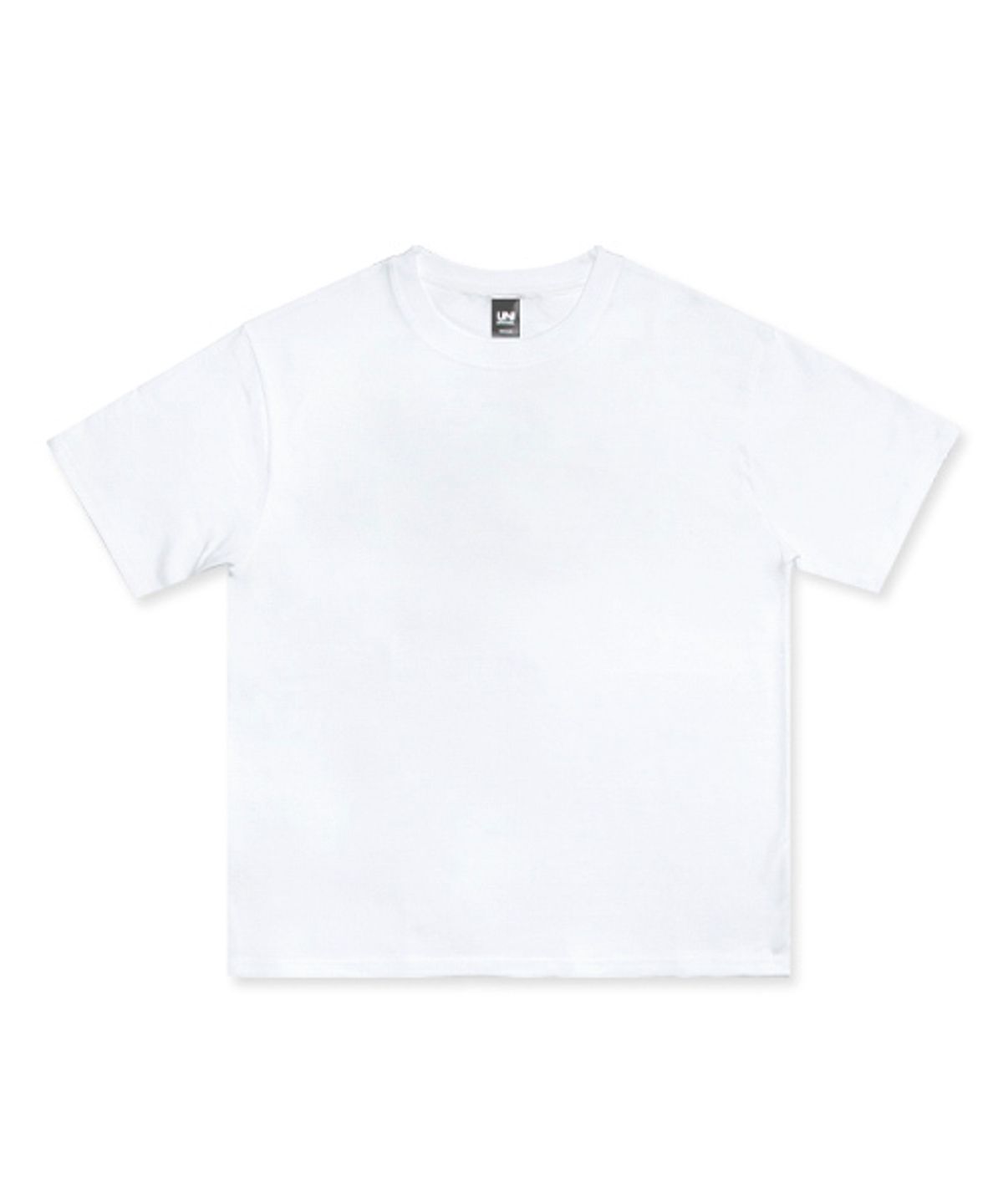 유니어패럴(UNI APPAREL) 릴렉스 핏 미드웨이트 반팔티 화이트