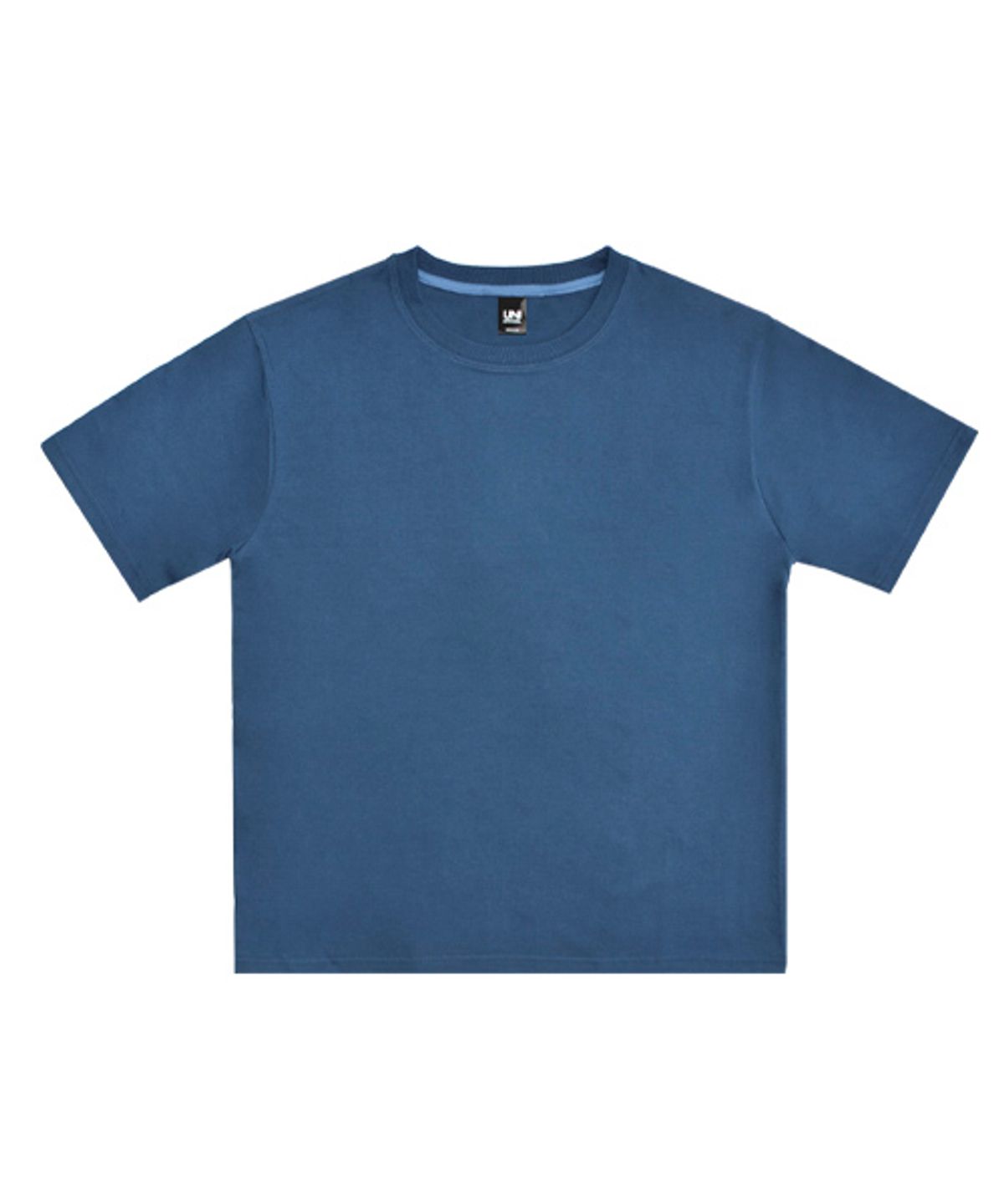 유니어패럴(UNI APPAREL) 릴렉스 핏 미드웨이트 반팔티 인디고블루