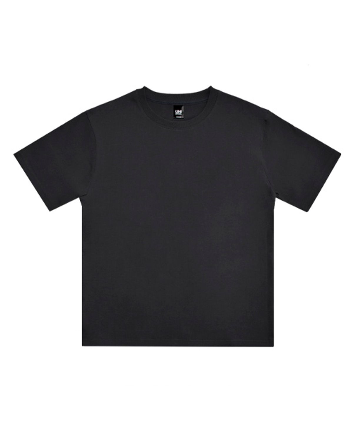 유니어패럴(UNI APPAREL) 릴렉스 핏 미드웨이트 반팔티 블랙