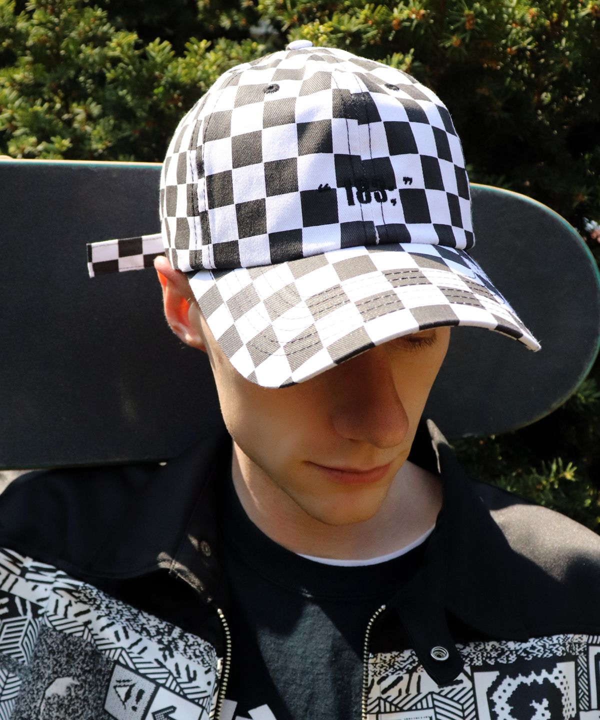 슬리피슬립(SLEEPYSLIP) [unisex]183; CHECK BLACK BALL CAP