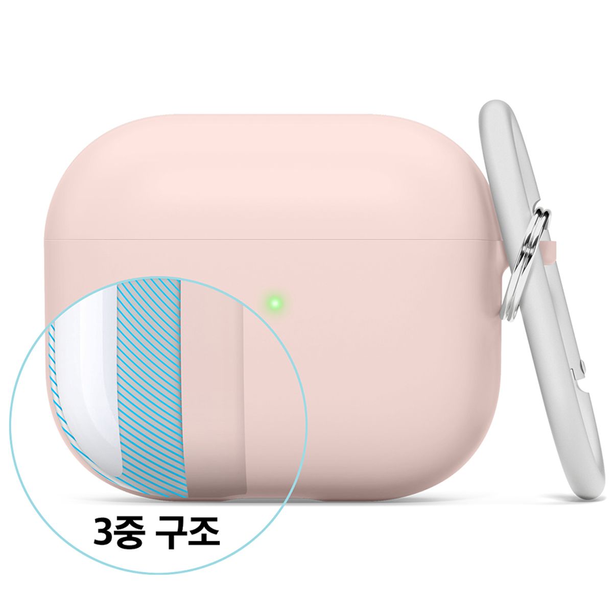 엘라고(ELAGO) 에어팟3세대 리퀴드 하이브리드 행 케이스
