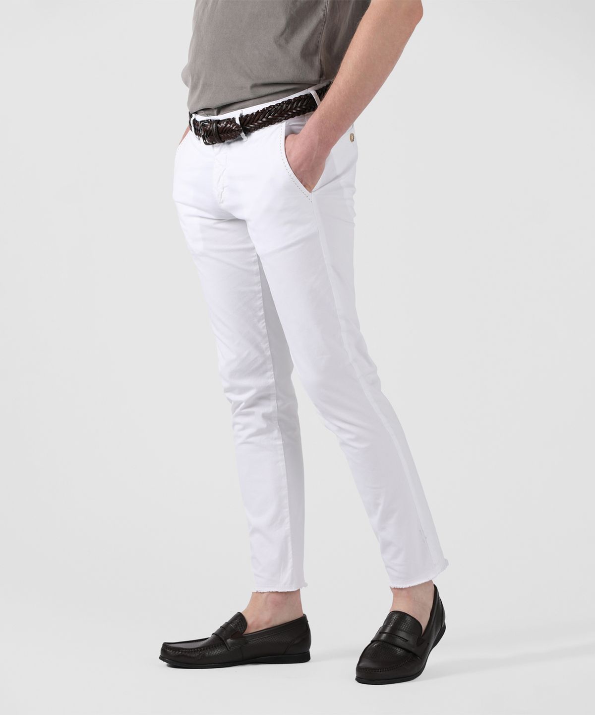 빠니깔레(PANICALE) 스티치 포켓 프린지 팬츠 3 COLOR