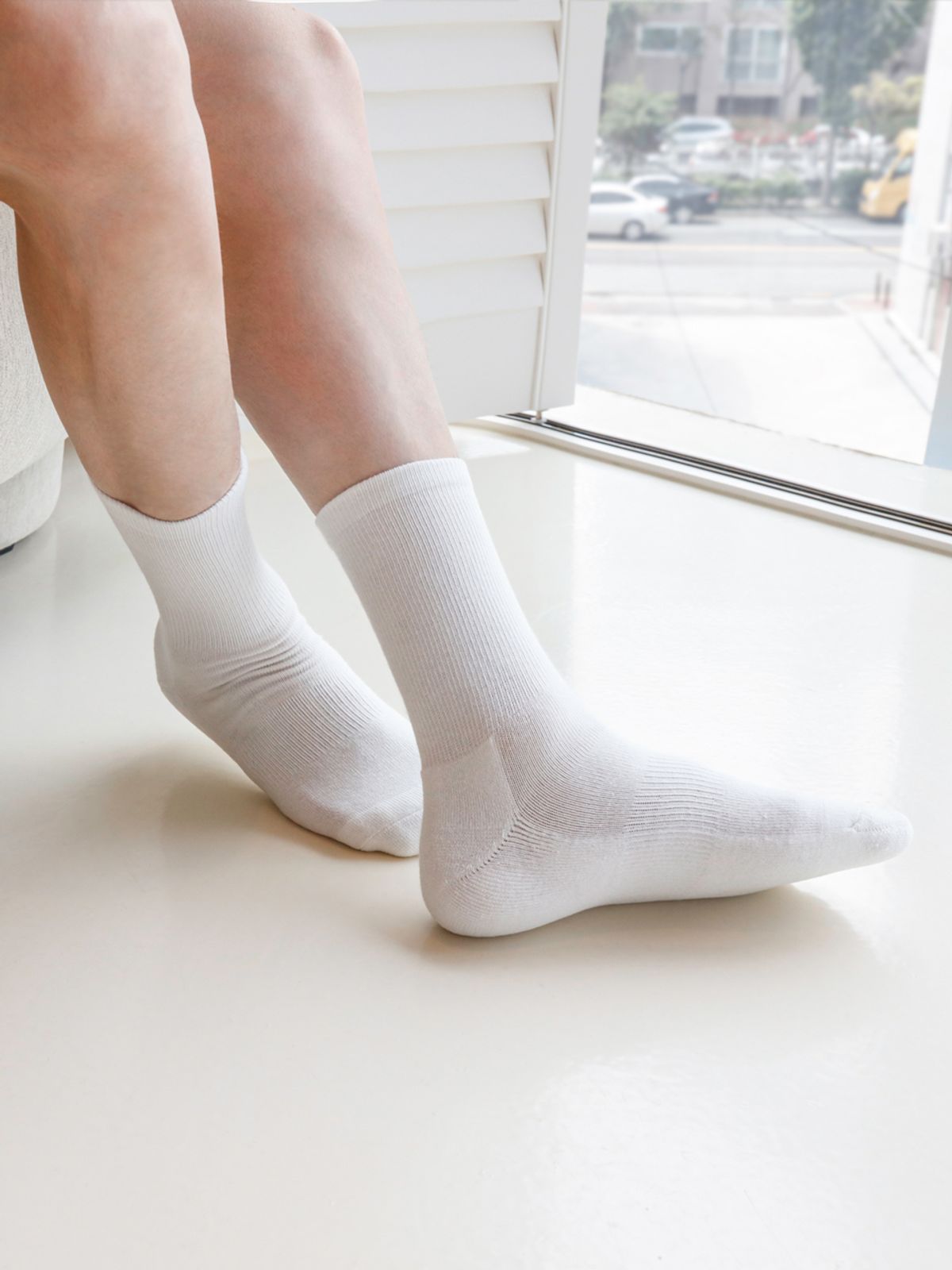아비루즈(ABIRUZ) 남성용 삭스 CUSHION CREW BASIC SOCKS (3Color)
