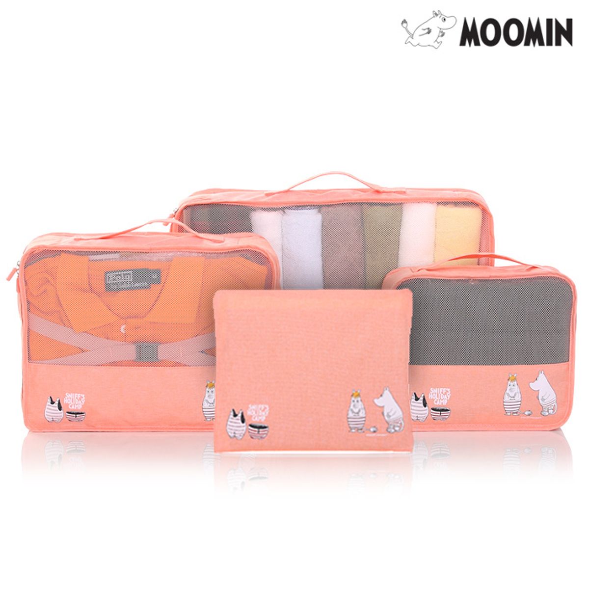 무민(MOOMIN) 여행용 의류파우치 4종세트 OJH-1005679 - 사이즈 & 후기 | 무신사