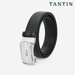 남자 정장 합금 자동 벨트 소가죽 T8606 실버