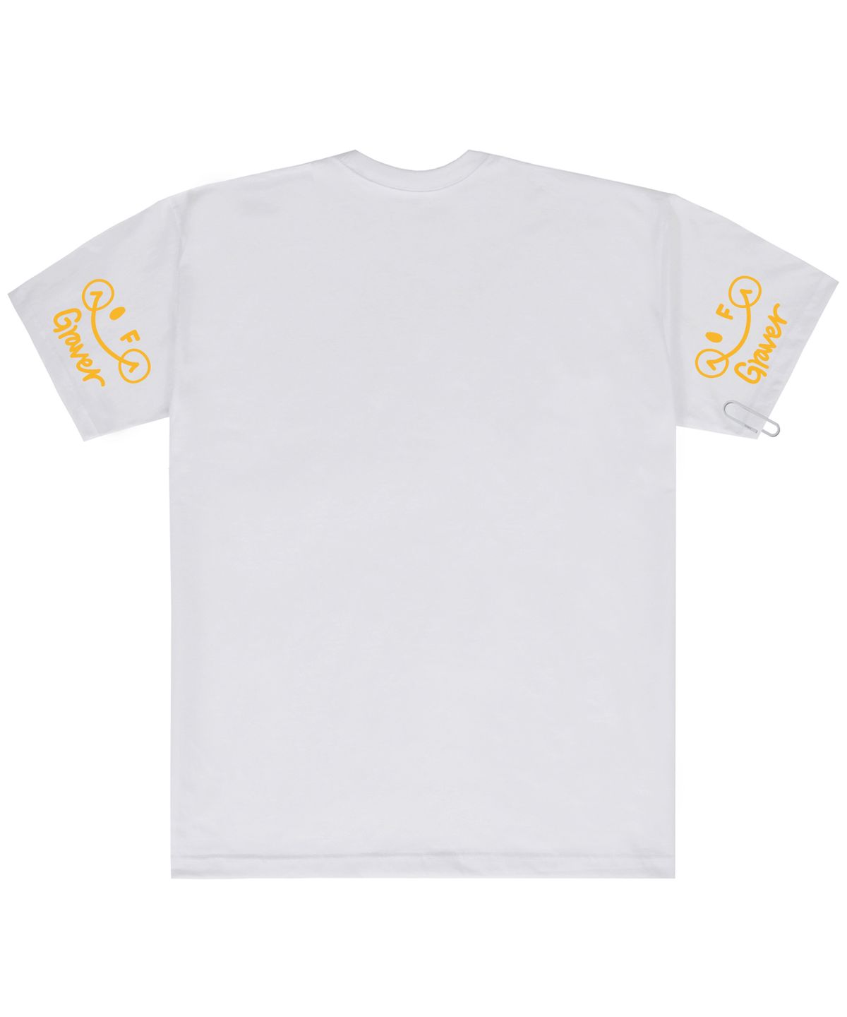 그레이버(GRAVER) [UNISEX]엘보우 딤플 로고 스마일 반팔티_화이트