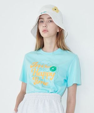 OUR HAPPY TIME 티셔츠/스카이 블루