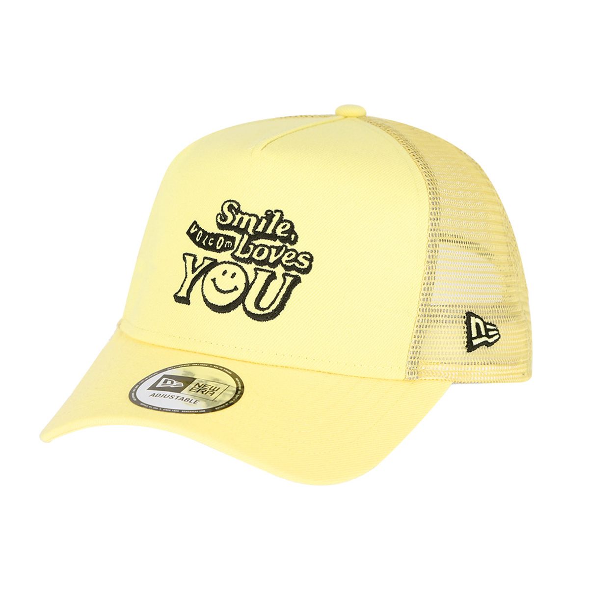 볼컴(VOLCOM) VOLCOM X NEW ERA 9FORTY KF SMILE 트러커 스냅백(라이트옐로우) - 사이즈 & 후기 ...